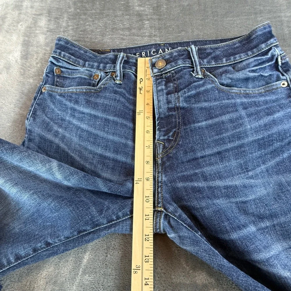 American Eagle‎ Mens Original Bootcut Jeans Dark Wash 32x30 Stretch Denim